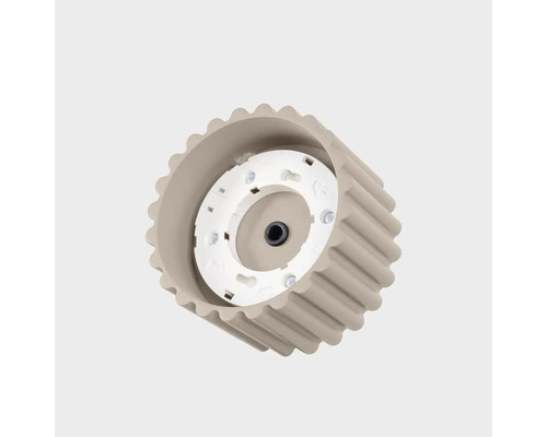 Baza pentru lampa rotunda cu design striat din material plastic pentru montare pe tavan