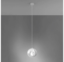 Pendul modern în formă de sferă cu structură lamelară pentru montarea pe tavan