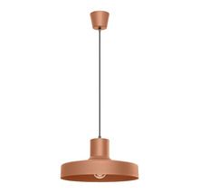 Pendul modern cu baldachin conic și abajur rotund din metal pentru iluminatul tavanului