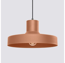 Pendul modern din metal cu abajur plat pentru montare pe tavan