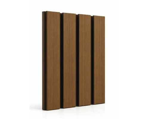 Panou de perete cu structură de șipci cu aspect de lemn vertical pentru placarea pereților