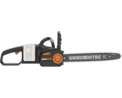 Motofierastrau cu acumulator Worx Nitro 40 volti cu lungime lama 40 centimetri pentru gradinarit