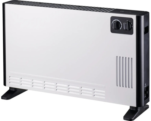 Convector electric cu doua butoane rotative pentru reglarea puterii de incalzire si a temperaturii pentru utilizare la interior