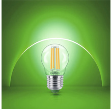 Bec LED cu filament Philips cu soclu E27 în formă de pară