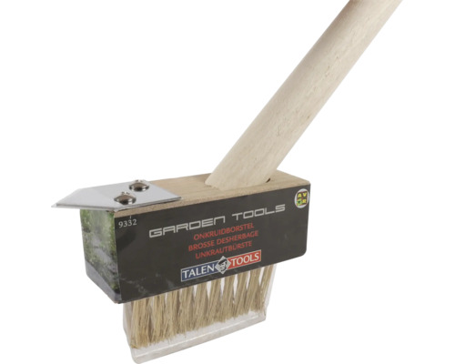 Perie pentru rosturi Talen Tools cu coadă pentru îndepărtarea mușchiului și a buruienilor dintre plăcile de pavaj