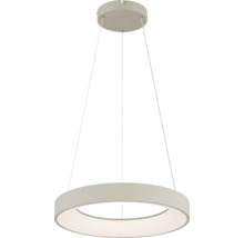 Pendul LED modern cu abajur inel fixat de cabluri metalice subtiri cu baldachin de tavan