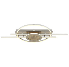 Plafonieră LED modernă cu design inelar și aspect de cer înstelat din metal