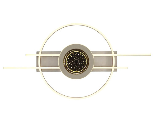 Plafoniera LED modernă cu design rotund și efect de cer înstelat integrat pentru spații de locuit