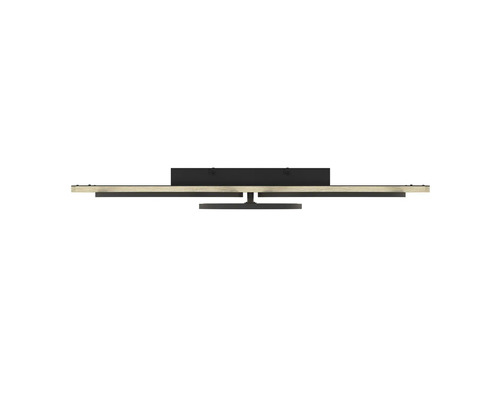 Plafonieră cu aspect modern de lemn și design dreptunghiular