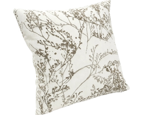 Perna decorativa patrata cu model floral cu ramuri