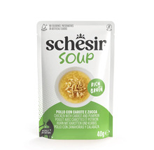 Hrana pentru pisici Schesir Soup pui cu morcovi si dovleac plic 40 grame