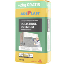 Adeziv și masă de șpaclu Adeplast Polistirol Premium pentru plăci de polistiren, sac de 25 kilograme.