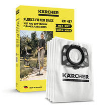 Sac filtrant din vlies Kärcher KFI 487 in set pentru aspiratoare umed uscate Kärcher seriile WD 4 pana la WD 7 si KWD 4 pana la KWD 6.