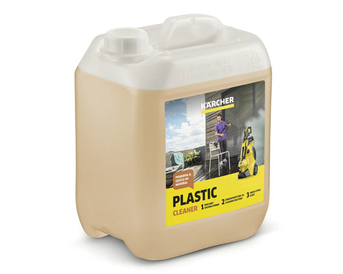 Canistra cu solutie de curatat plastic Kaercher pentru curatarea suprafetelor din plastic la exterior