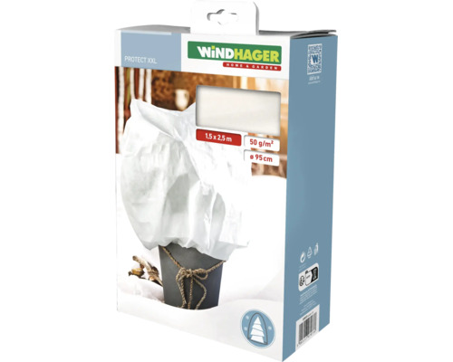Husă protecție iarnă plante Windhager XXL 1,5x2,5m 50 g/m² transparent buc
