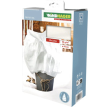 Husă de protecție pe timp de iarnă Windhager Protect XXL pentru plante, dimensiuni 1,5 x 2,5 metri, 50 grame pe metru pătrat, diametru 95 centimetri.