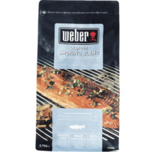 Amestec pentru afumare Weber Seafood la pungă resigilabilă de 0,7 kilograme pentru pește și fructe de mare.