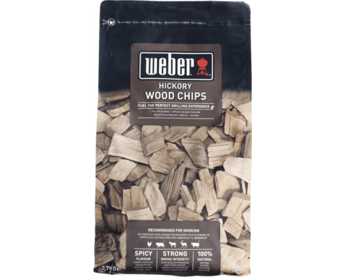Așchii de lemn pentru afumat Weber Hickory 0,7 kilograme în pungă resigilabilă pentru grătar