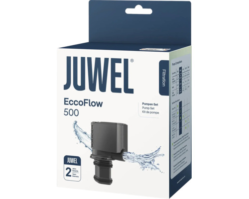Set pompă Juwel EccoFlow 500 pentru filtre de acvariu cu doi ani garanție în ambalajul produsului.