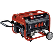 Generator electric Einhell cu cadru și șasiu pentru alimentare mobilă pe șantier sau în grădină.