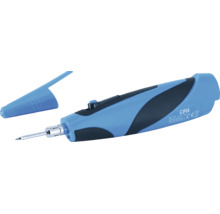 Ciocan de lipit fără fir cu baterii CFH BK 212 cu capac de protecție pentru lucrări precise de lipire.