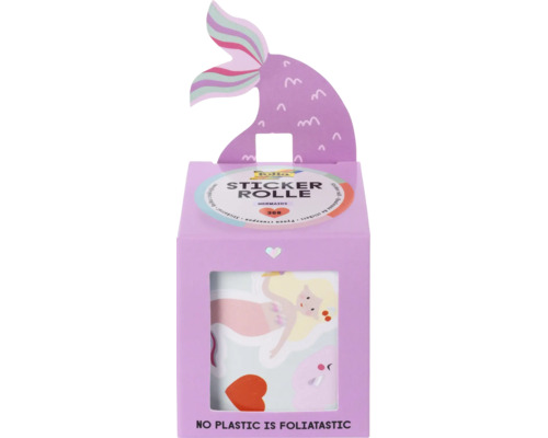 Rolă cu stickere sirenă Folia în dozator de carton