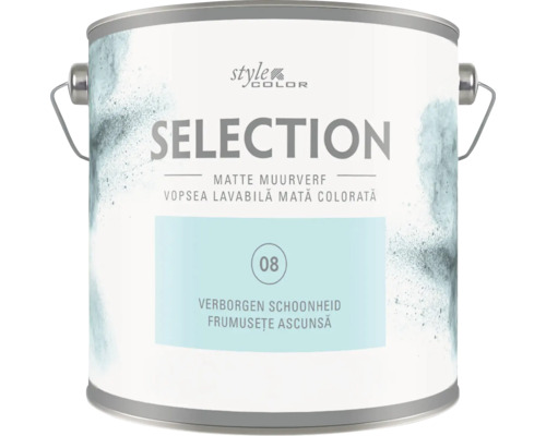 Vopsea lavabila mata StyleColor Selection numar 08 Verborgen Schoonheid intr o galeata cu maner