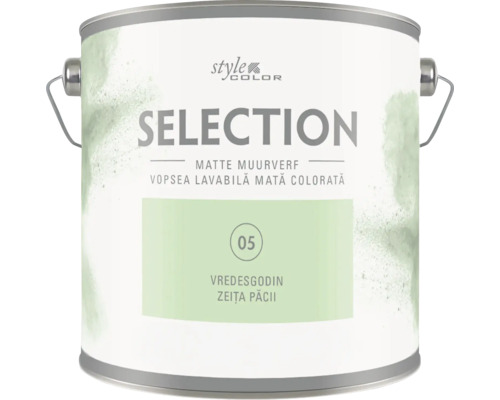 Vopsea lavabila mata StyleColor Selection nuanta Vredesgodin Zeita Pacii in galeata