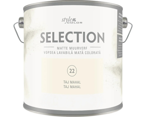 Vopsea lavabilă mată Style Color Selection nuanța Taj Mahal în găleată