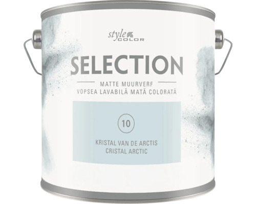Găleată vopsea lavabilă mată StyleColor Selection nuanța Cristal Arctic