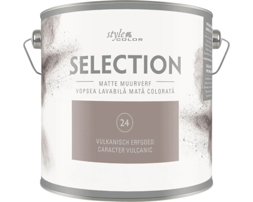 Vopsea mată premium fără adaos de conservanți StyleColor SELECTION nuanța 24 Caracter vulcanic 2,5 l buc