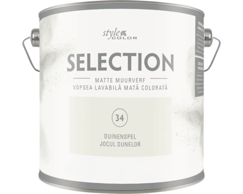Găleată cu vopsea lavabilă mată Style Color Selection în nuanța Duinenspel
