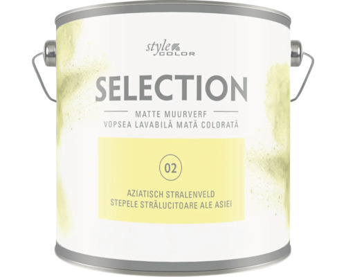Găleată vopsea lavabilă mată Style Color Selection nuanță Stepele Strălucitoare ale Asiei