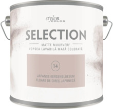 Vopsea lavabilă mată Style Color Selection nuanță floare de cireș japonez în găleată