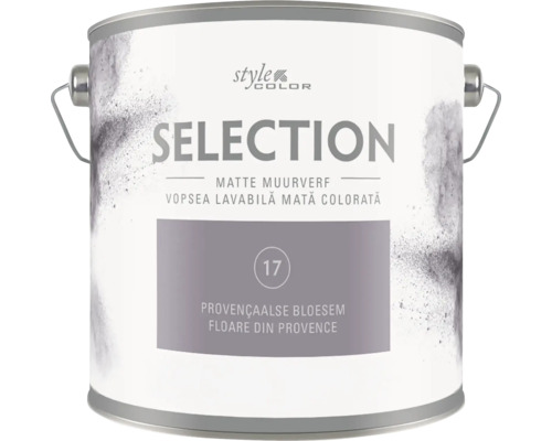 Vopsea lavabila mata Style Color Selection Provençaalse Bloesem intr o galeata cu maner