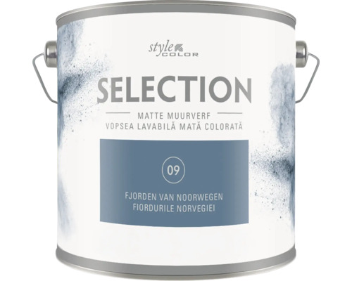 Galeata cu vopsea lavabila mata Style Color Selection nuanta Fjorden van Noorwegen