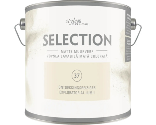 Găleată de vopsea lavabilă mată Style Color Selection numărul 37 cu mâner