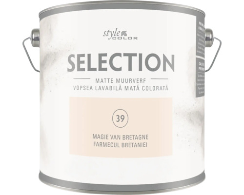Găleată vopsea lavabilă mată Style Color Selection nuanța Magie van Bretagne cu mâner