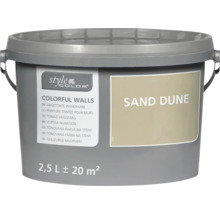 Găleată vopsea lavabilă StyleColor Colorful Walls nuanța Sand Dune pentru o suprafață de 20 metri pătrați.