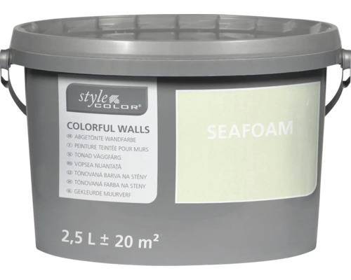 Vopsea lavabilă StyleColor Colorful Walls Seafoam găleată 2,5 litri pentru 20 metri pătrați