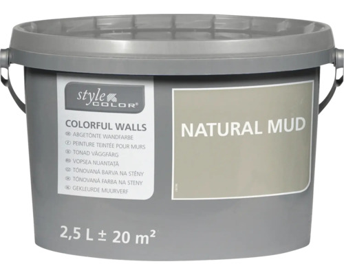 Vopsea lavabilă pentru pereți StyleColor Natural Mud 2,5 litri în găleată pentru 20 metri pătrați Vopsea lavabilă pentru pereți StyleColor Natural Mud 2,5 litri în găleată pentru 20 metri pătrați
