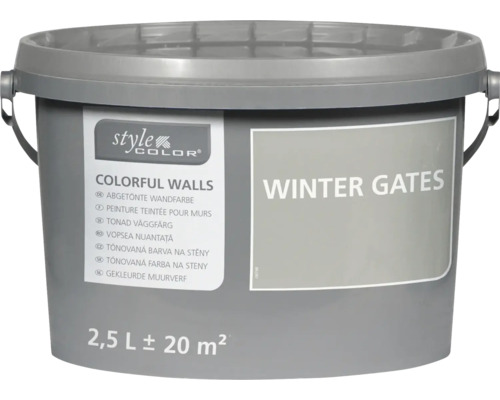Găleată vopsea lavabilă Style Color Colorful Walls nuanța Winter Gates cu 2,5 litri pentru 20 metri pătrați