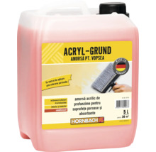 Bidon cu amorsă acrilică pentru suprafețe poroase, 5 litri, pentru interior și exterior, marcă proprie Hornbach