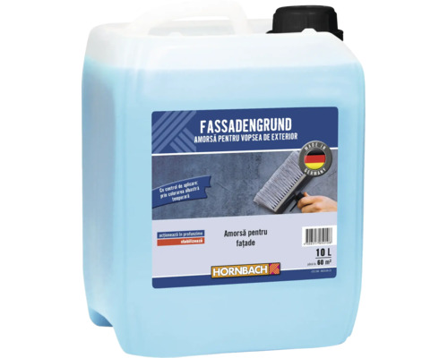 Amorsă pentru fațade HORNBACH bidon de 10 litri pentru tratarea pereților exteriori.