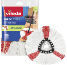 Rezerva pentru mop Vileda Turbo Extra din microfibra de forma rotunda cu suport triunghiular