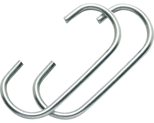Două cârlige in forma de S din metal pentru diverse posibilități de fixare