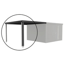 Element de extensie pentru casuta de gradina tip carport sau copertina de terasa cu doi stalpi de sustinere