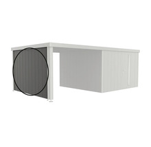 Element de perete pentru carport ca protecție vizuală cu șipci verticale