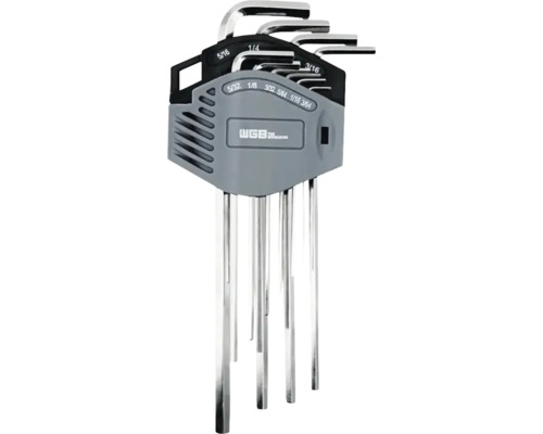 Set chei hexagonale WGB 1/16"-3/8", 10 piese buc