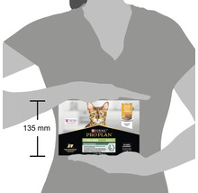 Hrană pentru pisici Purina Pro Plan Sterilised Adult cu pui, 12 pliculețe a 85 grame, pentru sănătatea tractului urinar.